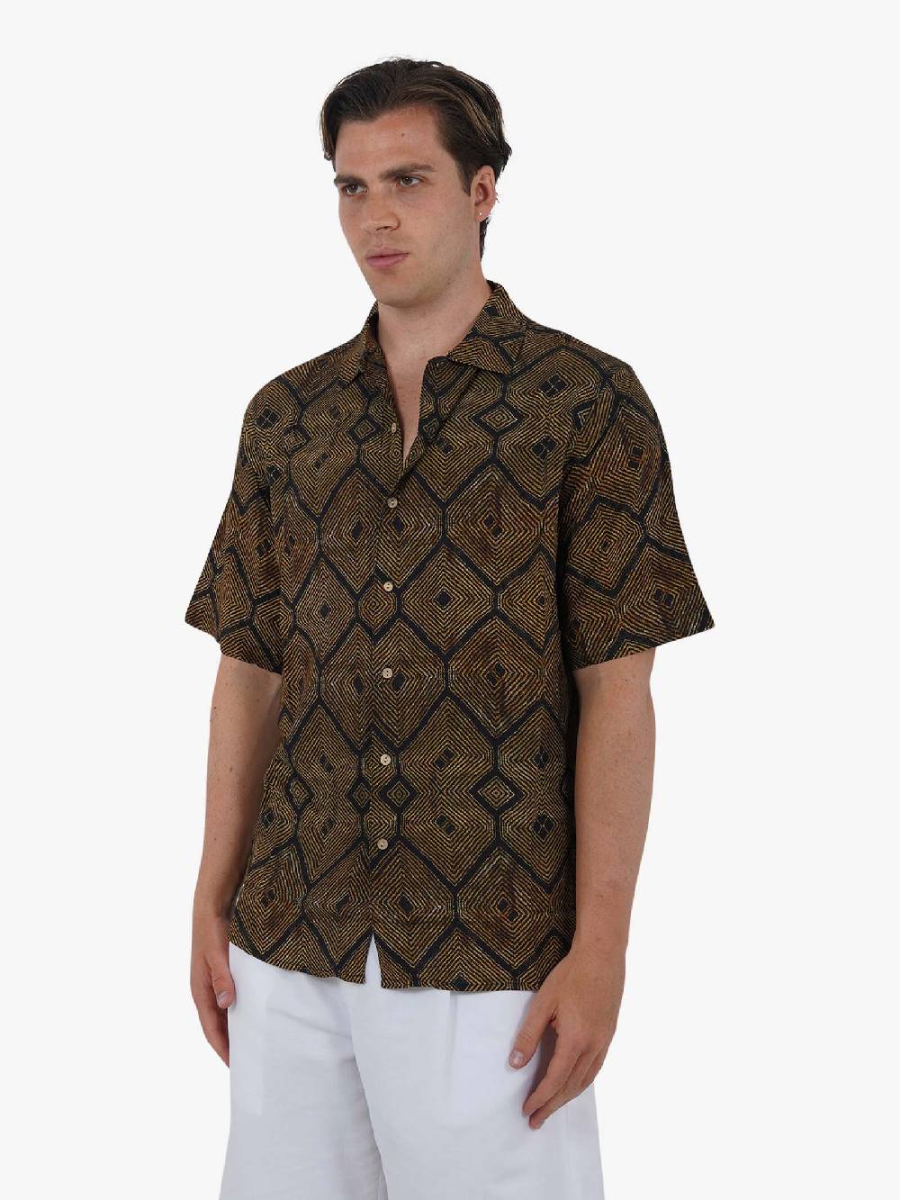 TOOCO Camicia Bowling Tanzania Uomo Nero