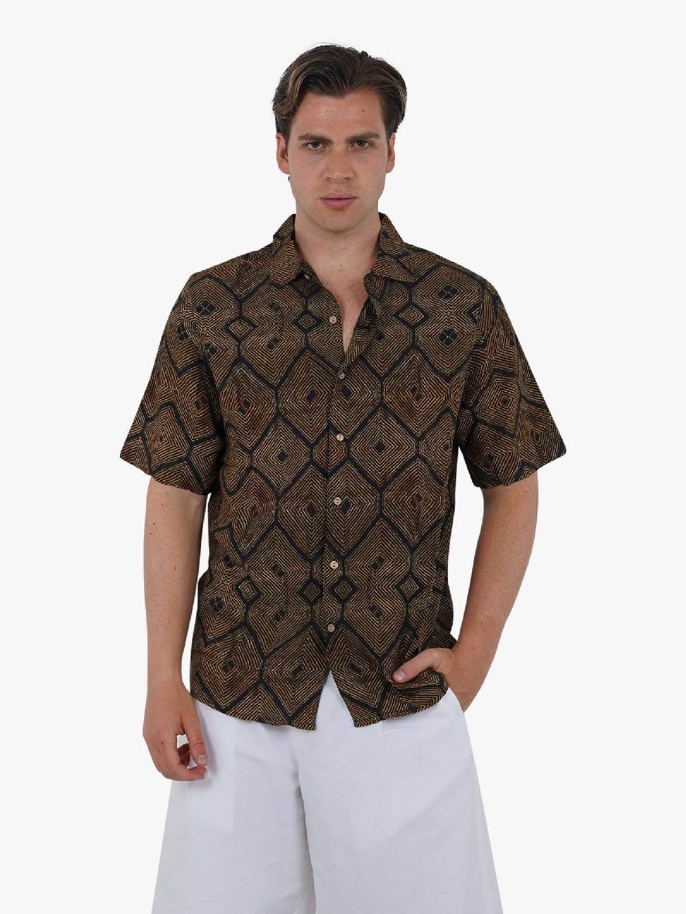 TOOCO Camicia Bowling Tanzania uomo nero