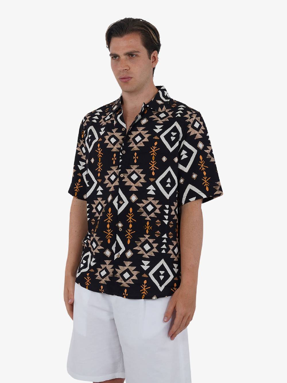 TOOCO Camicia Bowling Uxmal Uomo Nero