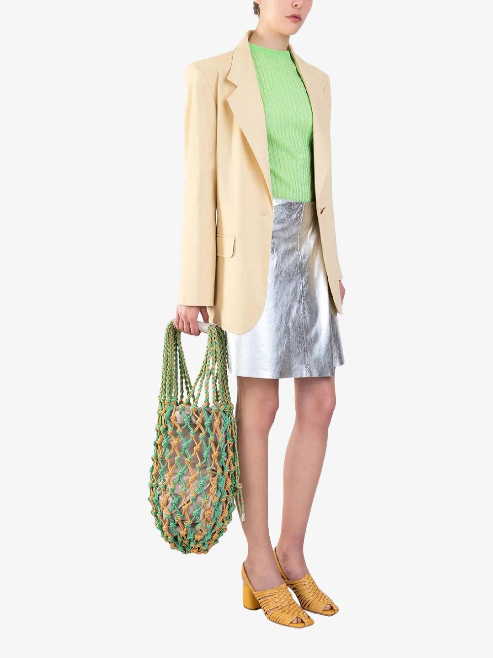 ALYSI Top A Costina Glossy 204411P4022 Donna Viscosa Verde