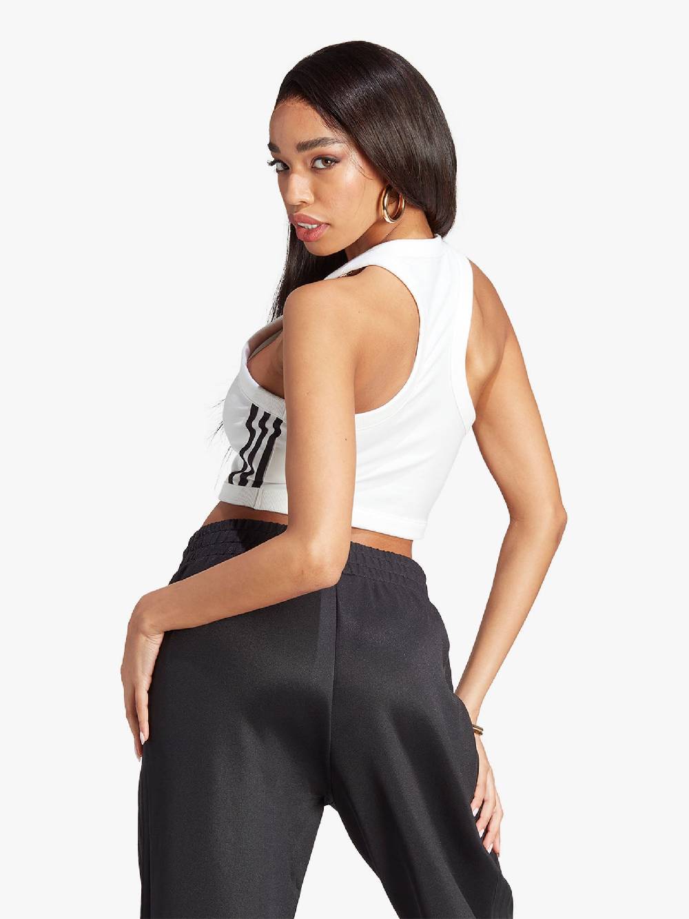 ADIDAS Top Adicolor Classics 3-Stripes II0713 Donna Cotone Bianco