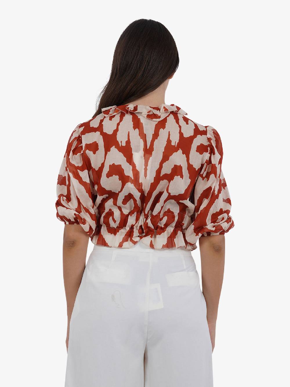 HAVE ONE Top Con Nodo RMA-L111 Donna Cotone Arancione