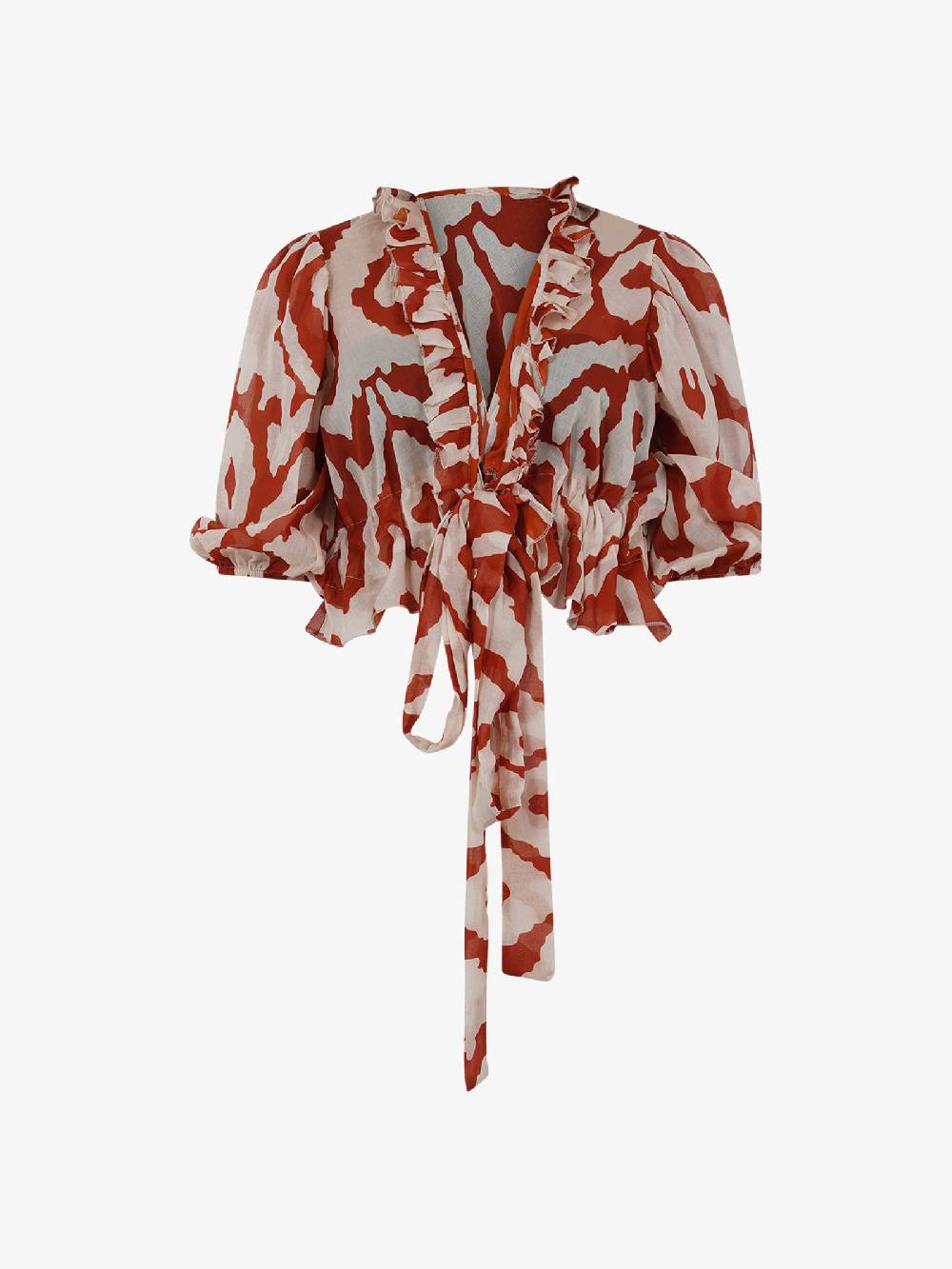 HAVE ONE Top Con Nodo RMA-L111 Donna Cotone Arancione