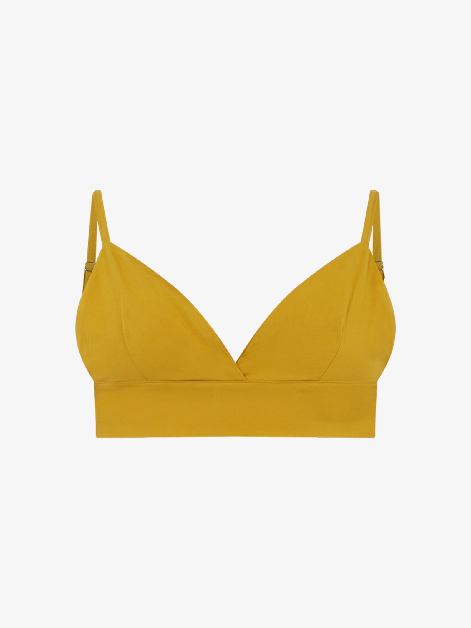 HAVE ONE Top Cropped Con Spalline Sottili RMA-L131 Donna Viscosa Giallo