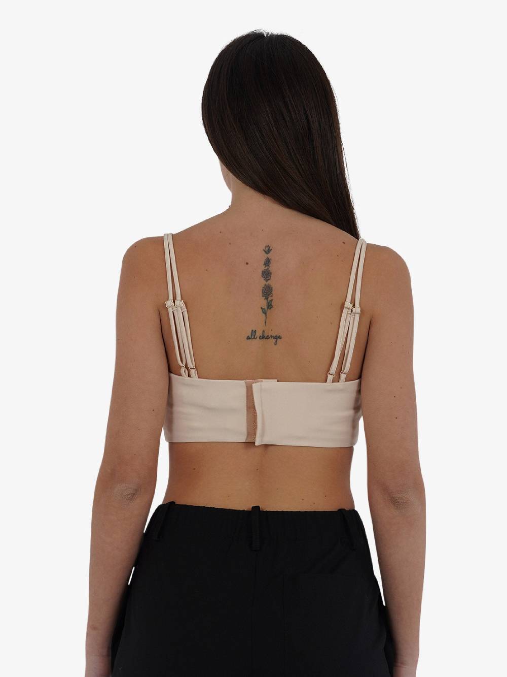 SPACE SIMONA CORSELLINI Top Reggiseno In Poly Cad Donna Beige