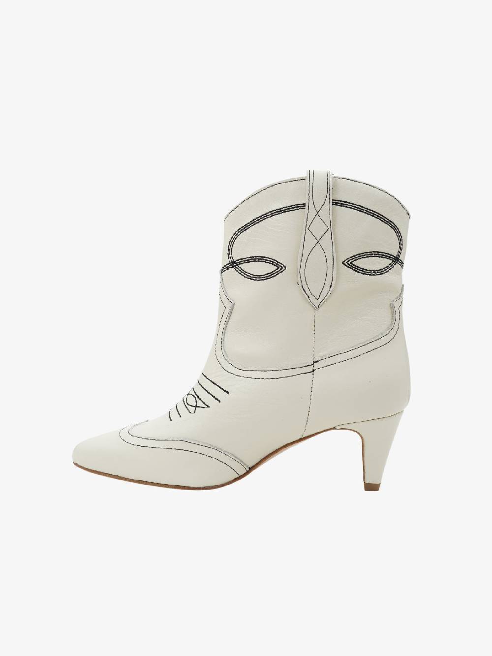 GISEL MOIRE Tronchetti Maya Donna In Pelle Bianco Caldo