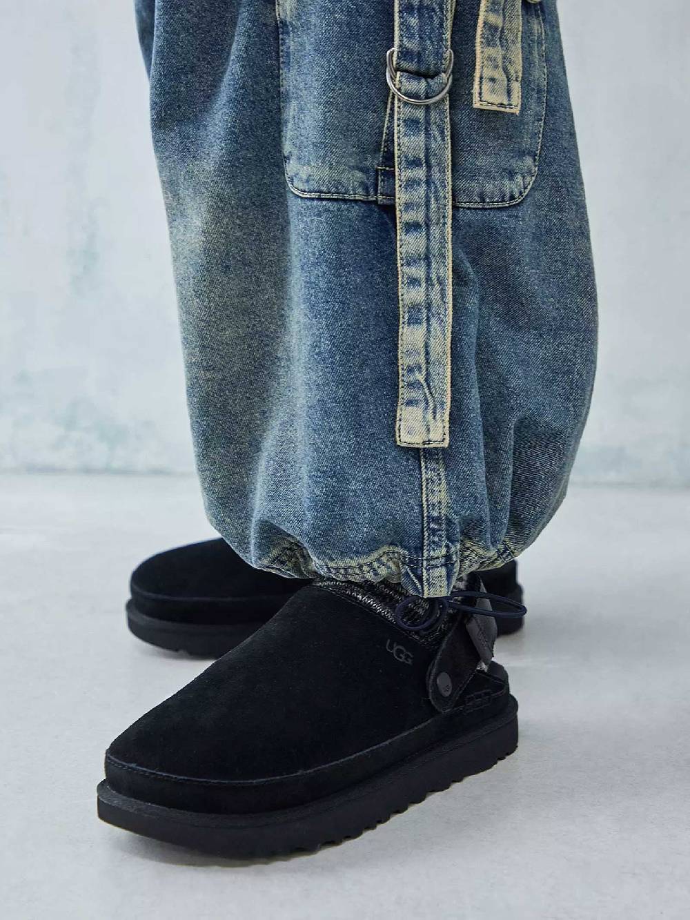 UGG Sabot Goldencoast 1138252 Donna In Pelle Nero