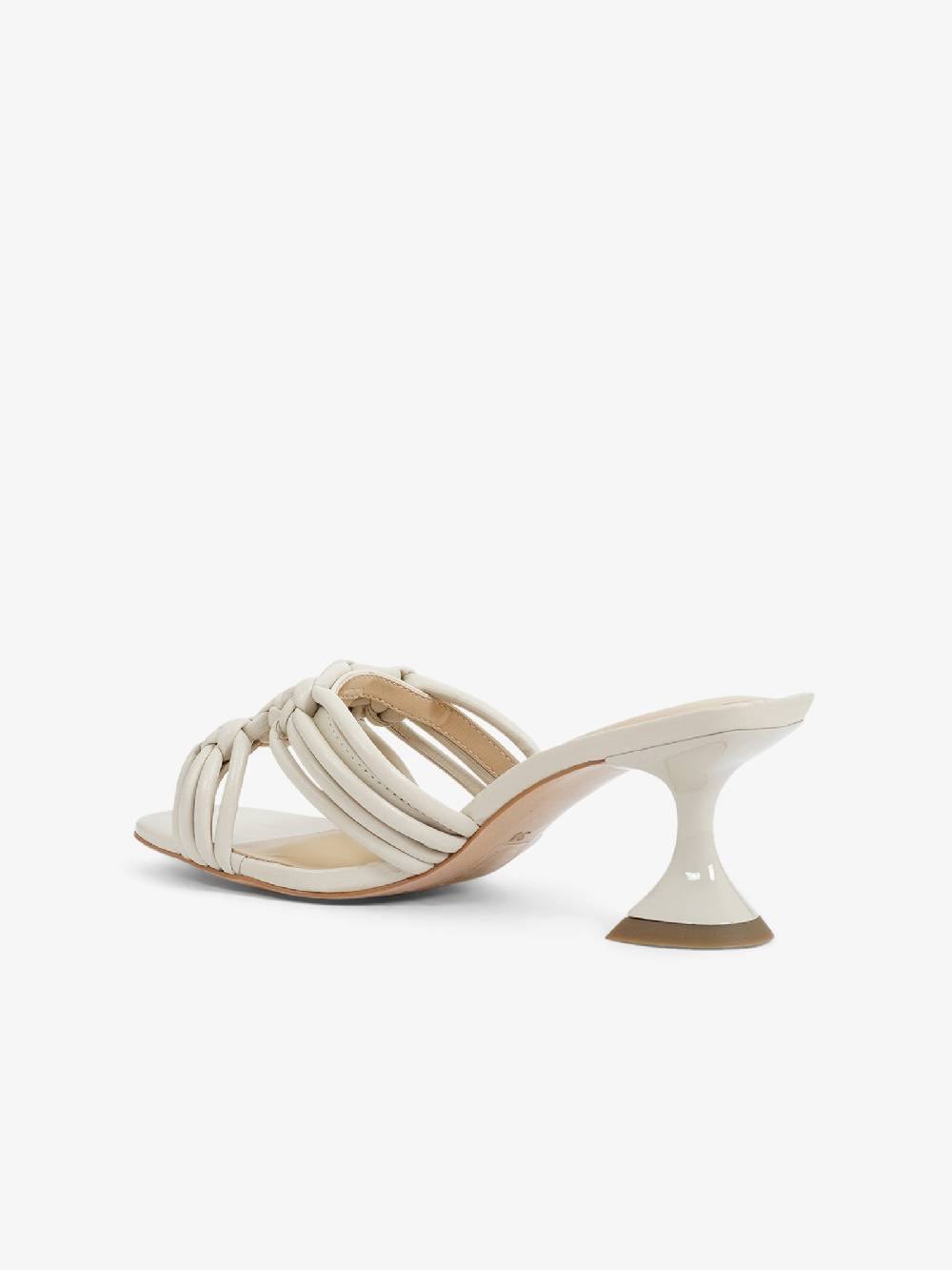 UNIQUE Sandali Con Tacco 2275-A Donna Pelle Panna