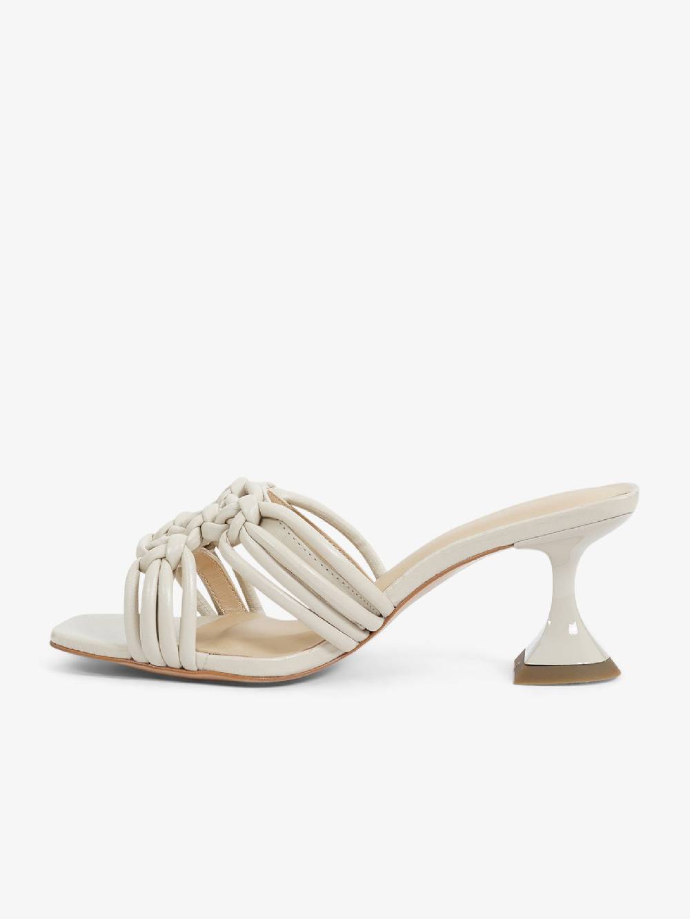 UNIQUE Sandali Con Tacco 2275-A Donna Pelle Panna