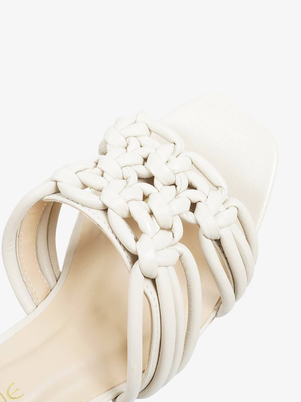 UNIQUE Sandali Con Tacco 2275-A Donna Pelle Panna