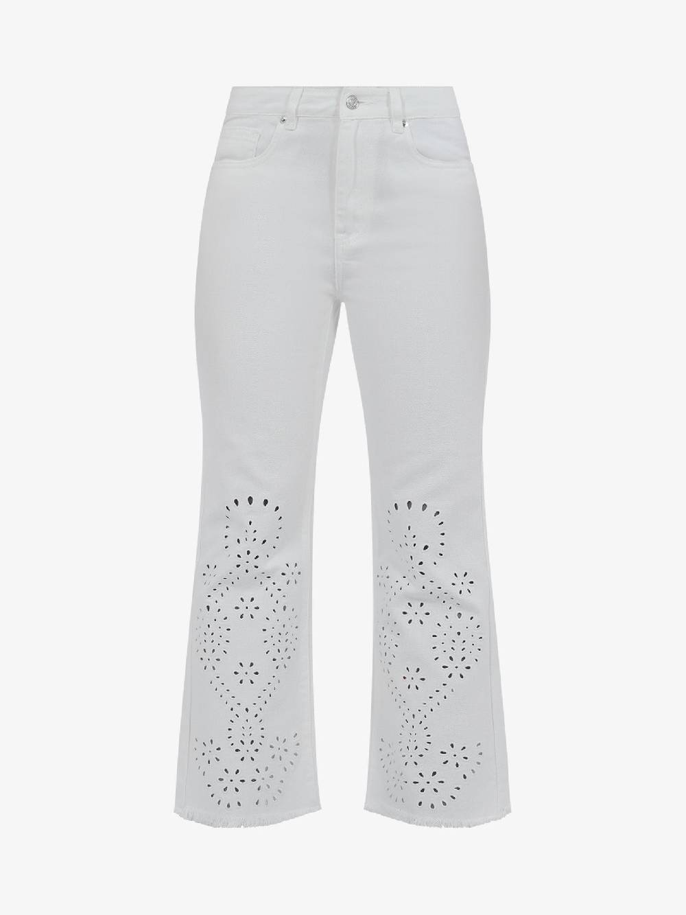 VICOLO Jeans DB5072 Donna Cotone Bianco
