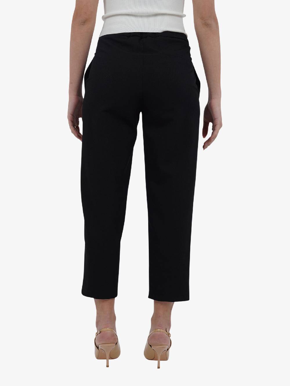 VICOLO Pantalone A Sigaretta TB0283 Donna Nero