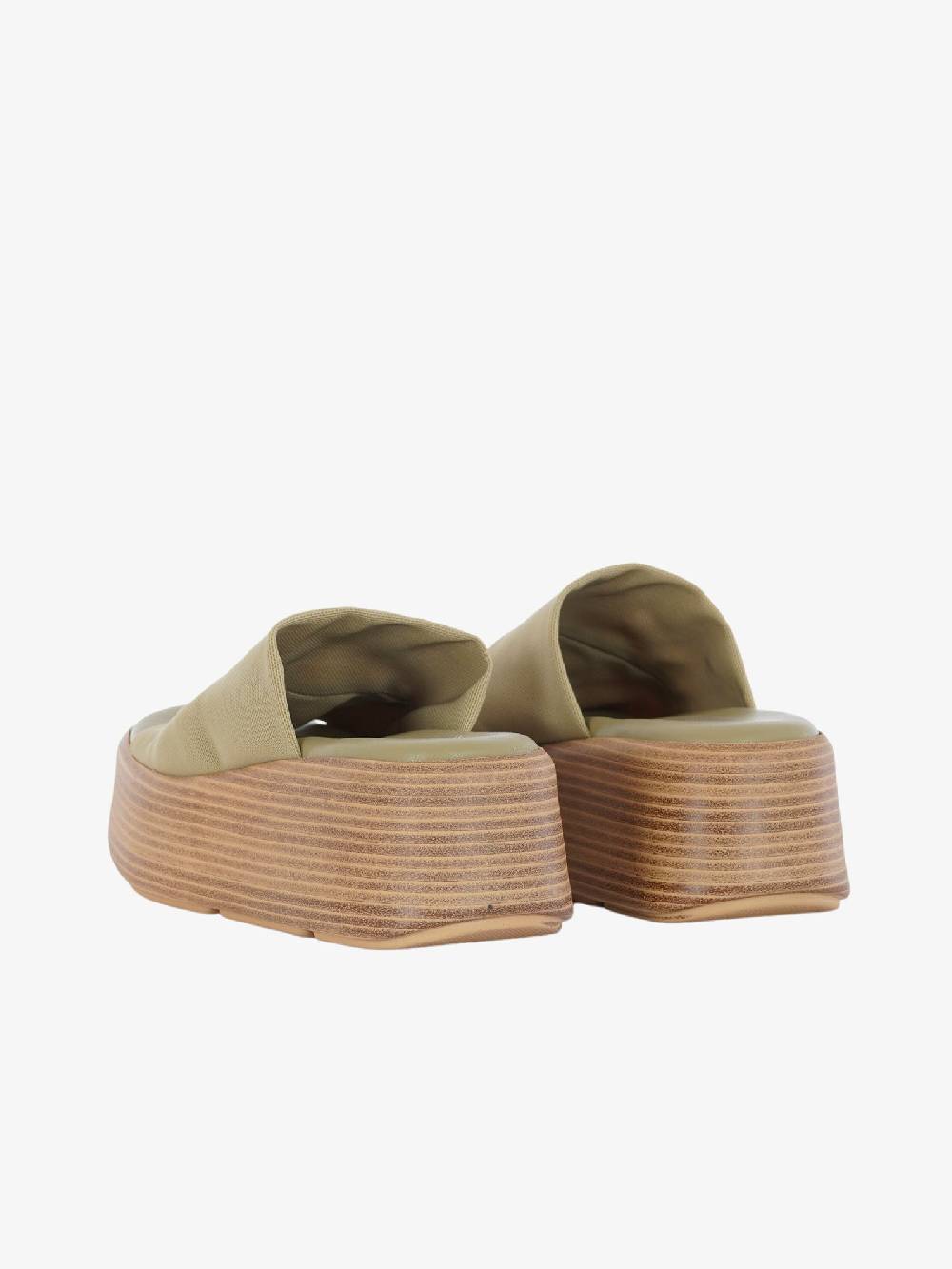 VINTAGE Ciabatte In Rafia Donna Verde