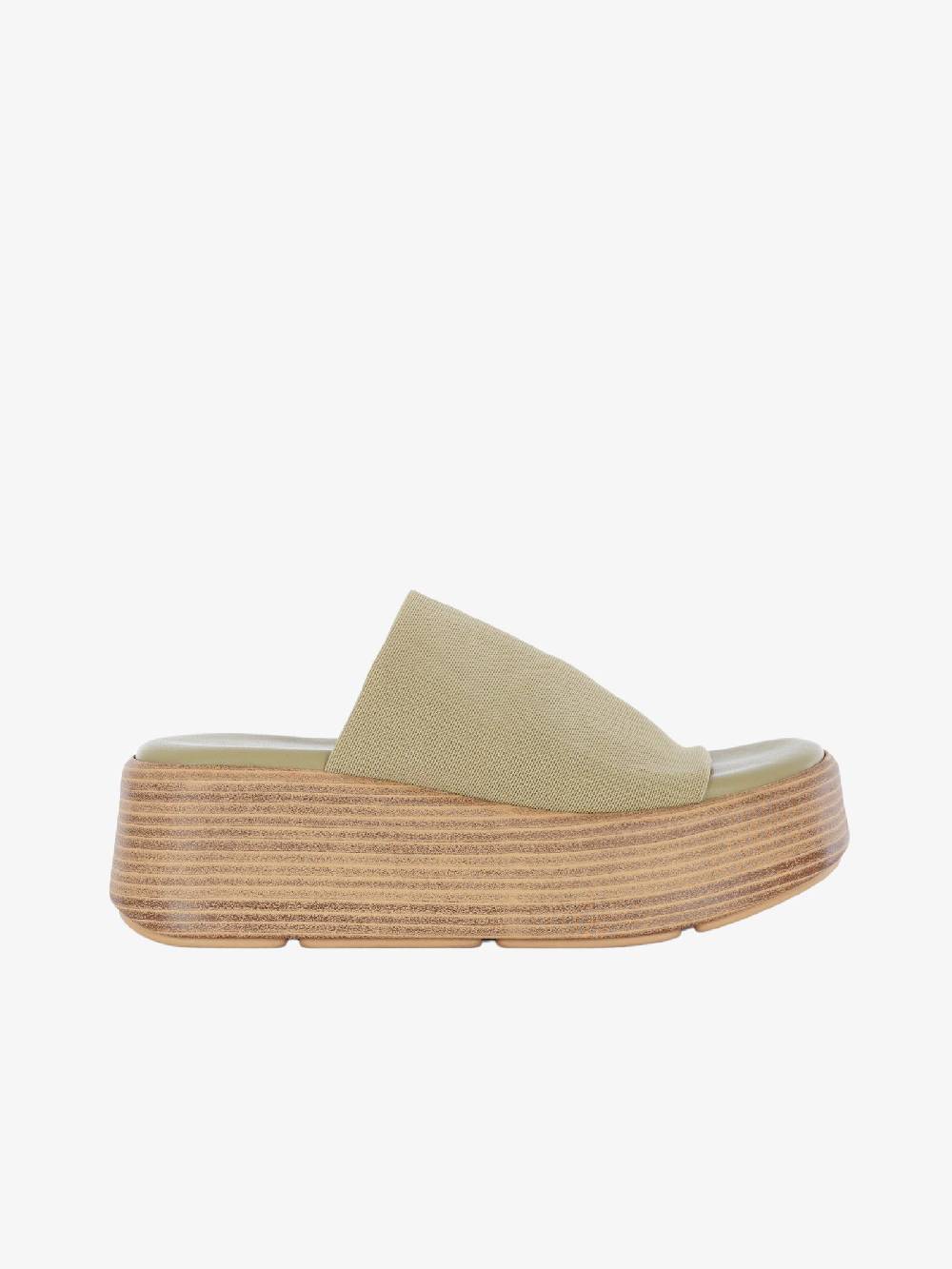 VINTAGE Ciabatte In Rafia Donna Verde