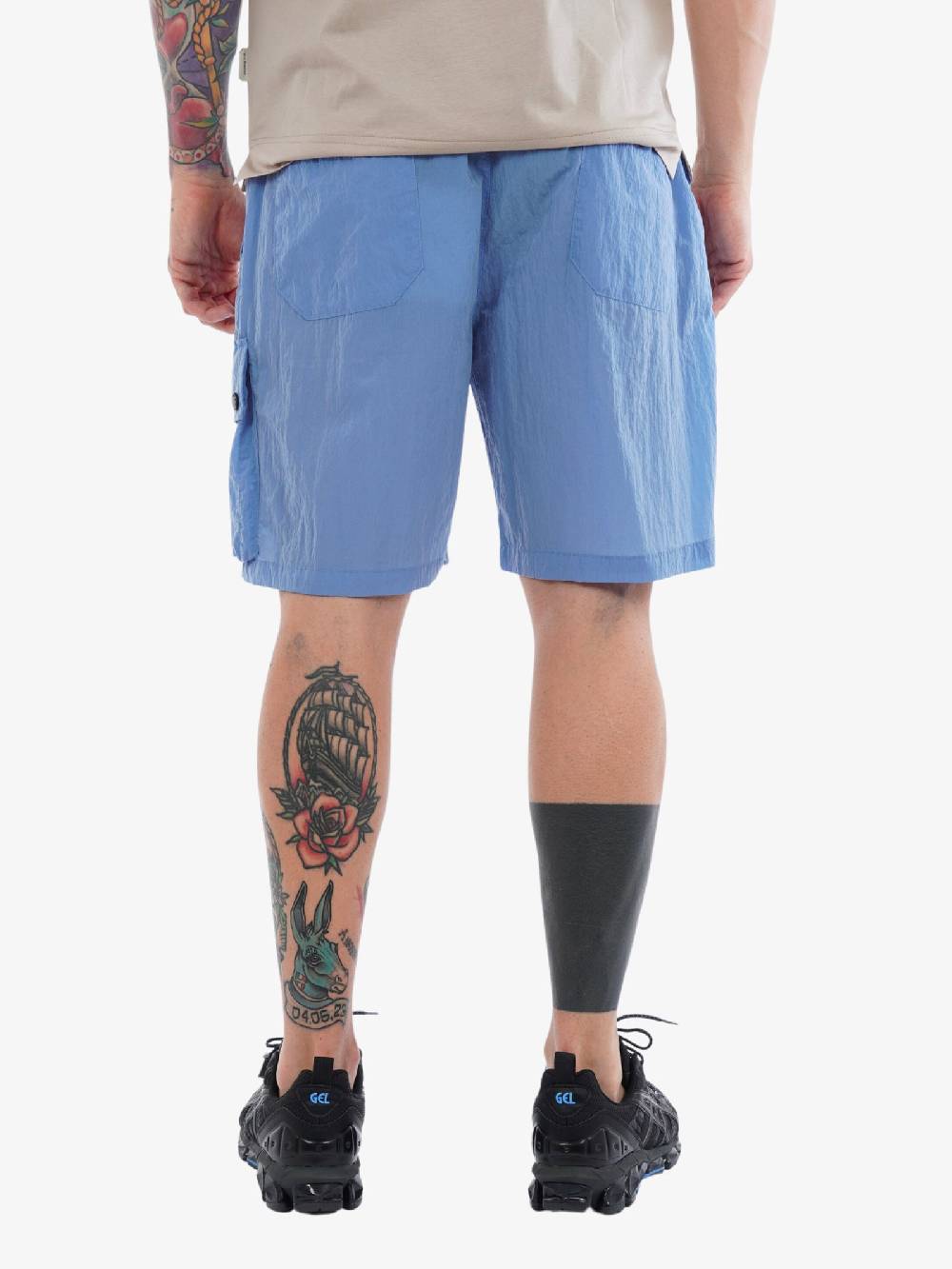 WHITE OVER Bermuda 00400 Uomo Celeste