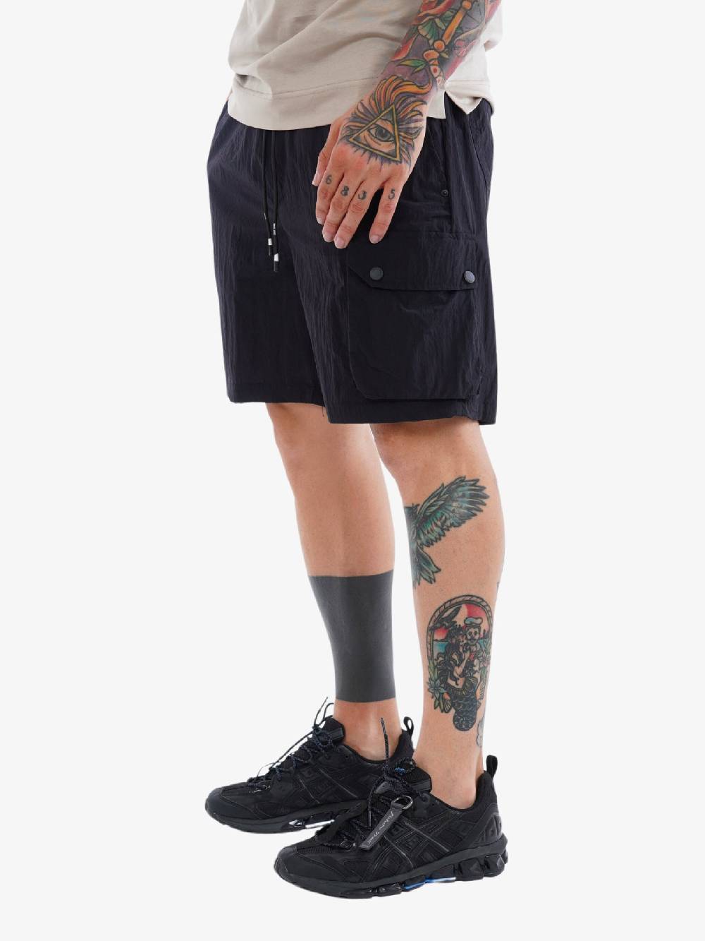 WHITE OVER Bermuda 00400 Uomo Nero