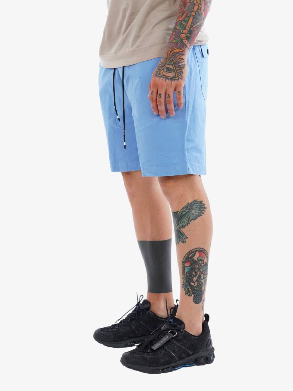 WHITE OVER Bermuda 00405 Uomo In Cotone Cielo