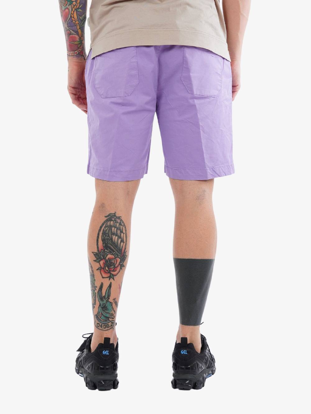 WHITE OVER Bermuda 00405 Uomo In Cotone Lilla