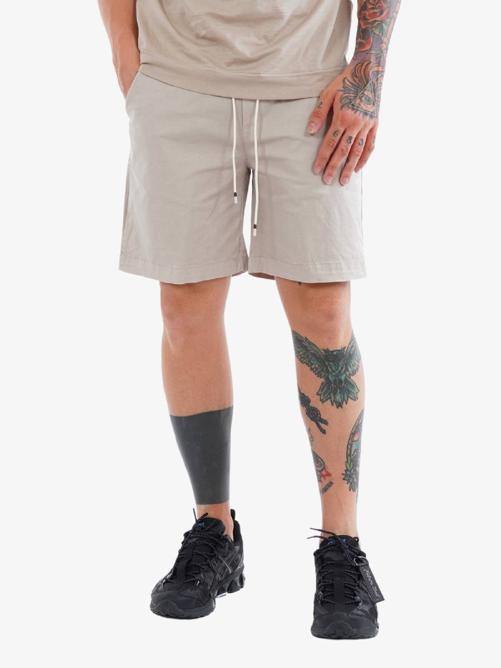 WHITE OVER Bermuda 00405 Uomo In Cotone Sabbia