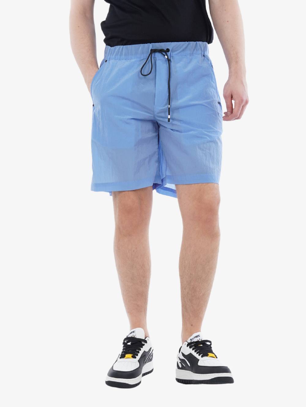 WHITE OVER Bermuda Chelsea Uomo In Cotone Azzurro