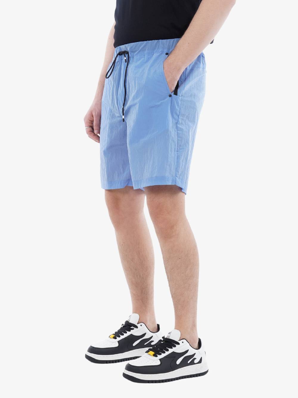 WHITE OVER Bermuda Chelsea Uomo In Cotone Azzurro