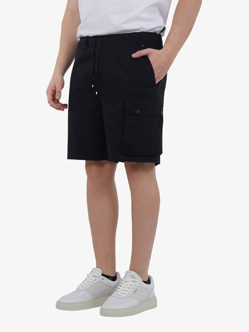 WHITE OVER Bermuda SHAHIR BER/801 Uomo Cotone Nero