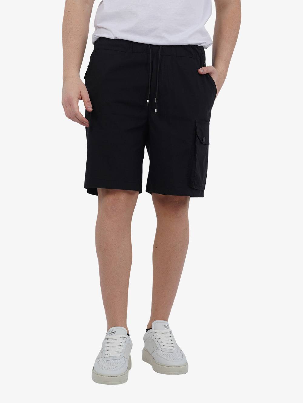 WHITE OVER Bermuda SHAHIR BER/801 Uomo Cotone Nero