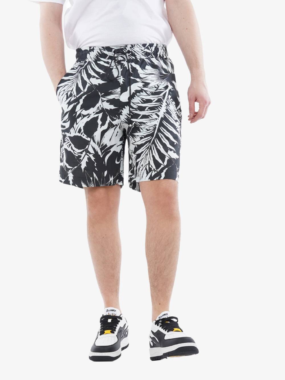 WHITE OVER Bermuda Sunset Uomo In Cotone Bianco