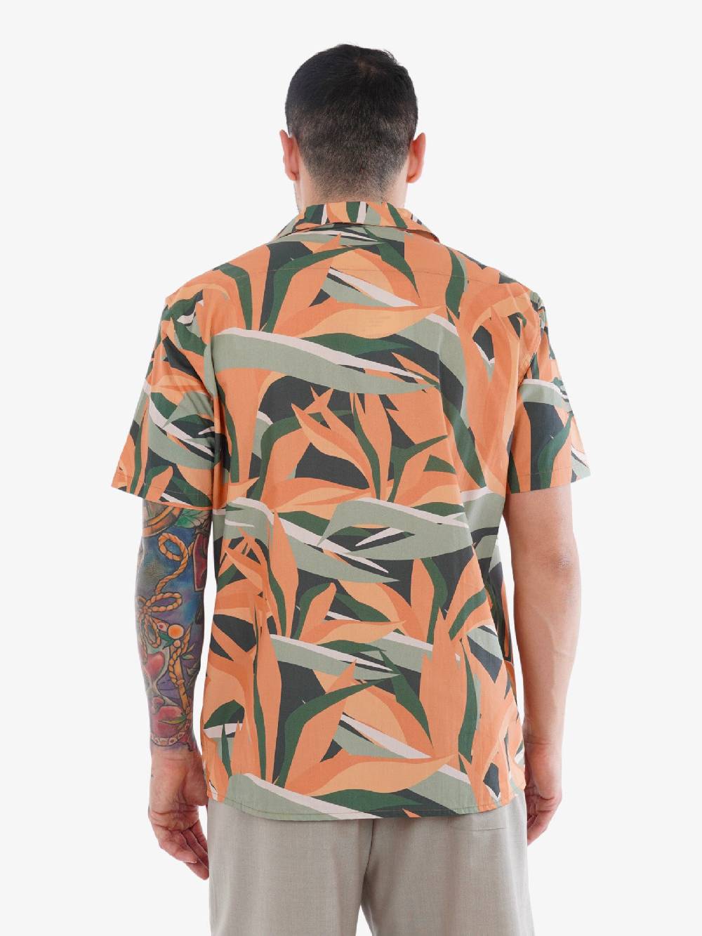 WHITE OVER Camicia Bowling Uomo Multicolore