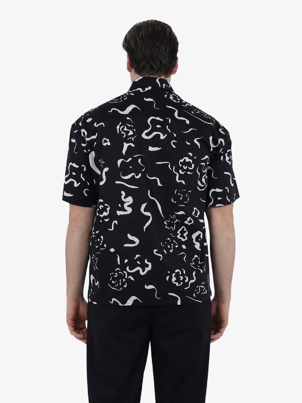 WHITE OVER Camicia JOSIAS CA/505 Uomo Cotone Nero