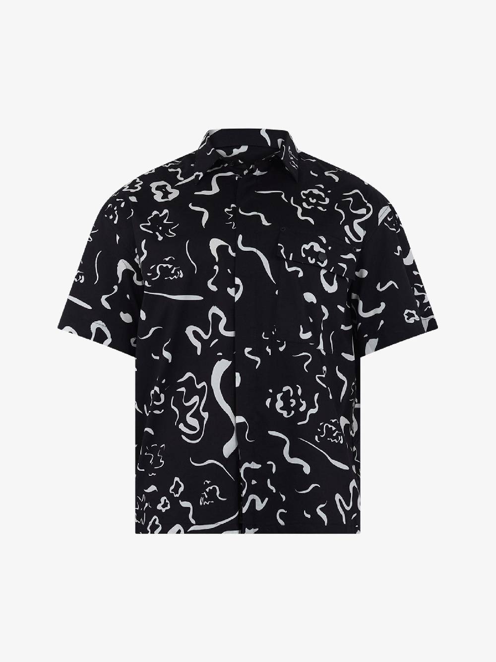 WHITE OVER Camicia JOSIAS CA/505 Uomo Cotone Nero