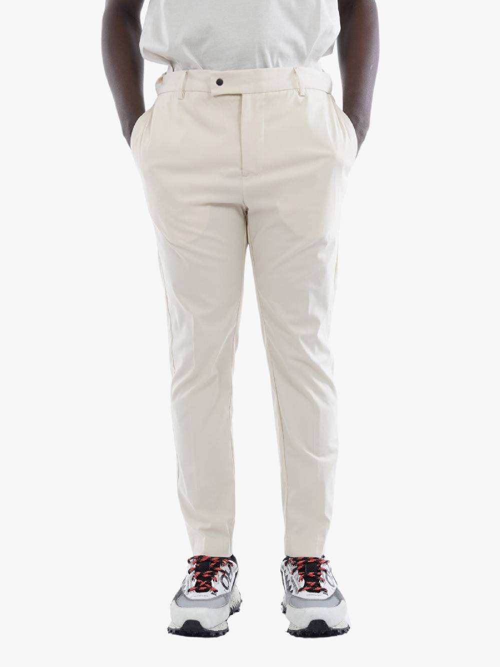 WHITE OVER Pantalone Hoosac Uomo In Cotone Beige