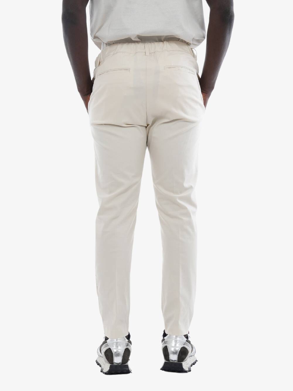 WHITE OVER Pantalone Hoosac Uomo In Cotone Beige