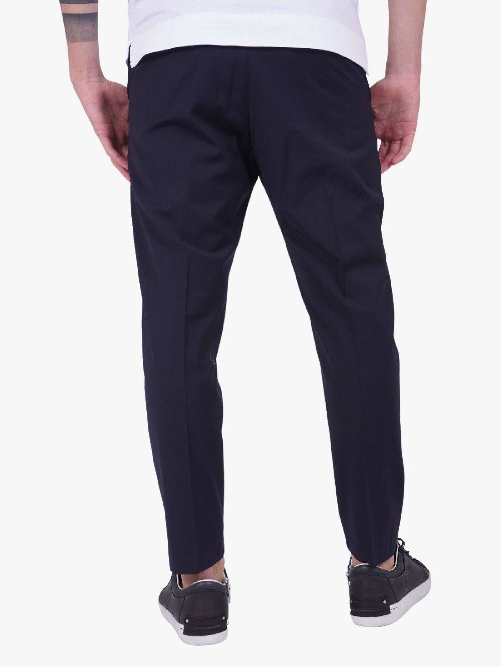 WHITE OVER Pantalone Slim Fit Blu Uomo
