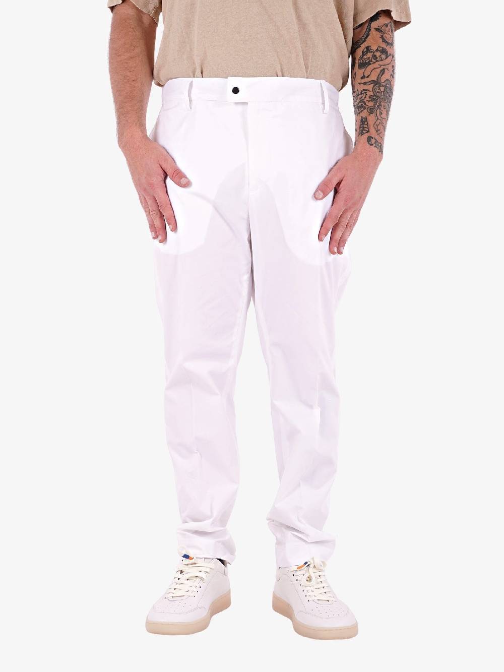 WHITE OVER Pantalone Thunder Uomo Bianco