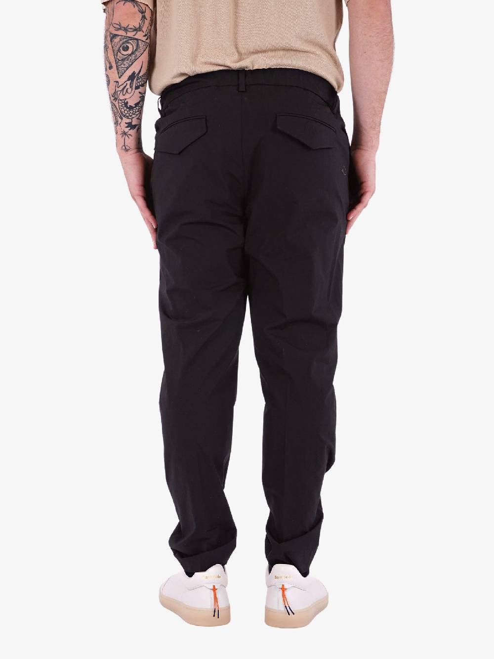 WHITE OVER Pantalone Thunder Uomo Nero