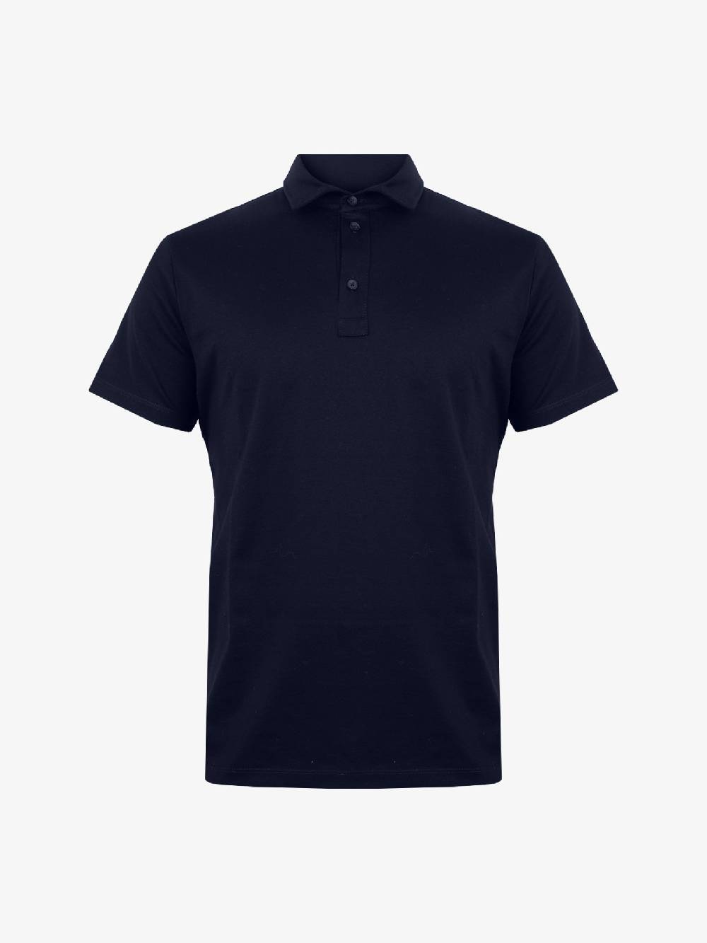 WHITE OVER Polo In Cotone Uomo Blu Scuro