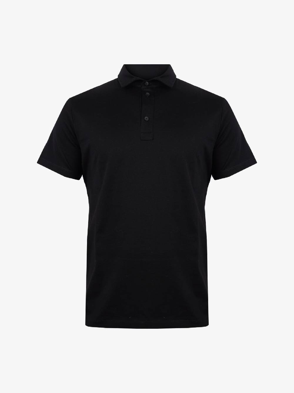 WHITE OVER Polo In Cotone Uomo Nera