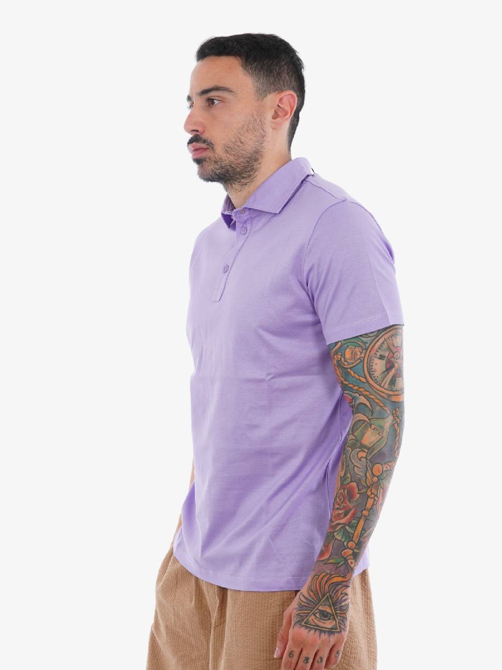 WHITE OVER Polo Oregon Uomo Lilla