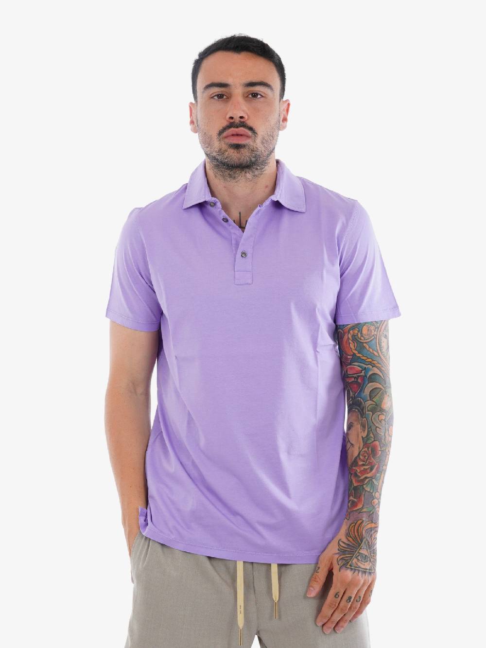 WHITE OVER Polo Oregon Uomo Viola