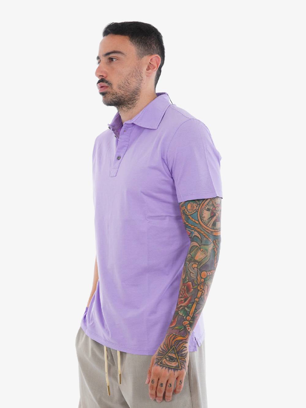 WHITE OVER Polo Oregon Uomo Viola