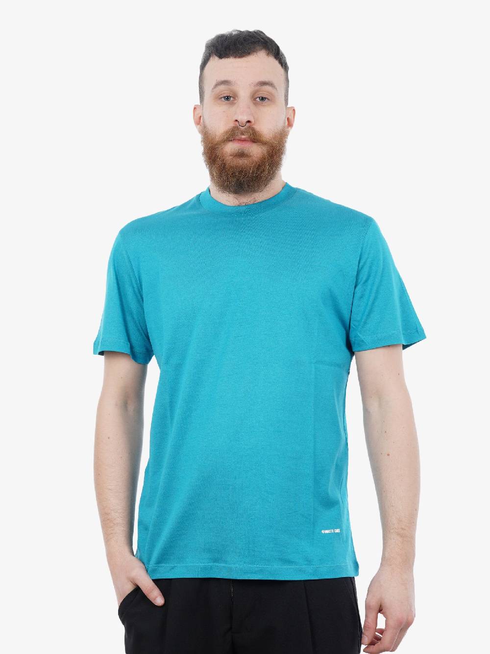 WHITE OVER T-shirt Ohio Uomo Azzurra