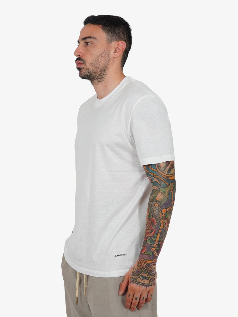 WHITE OVER T-shirt Ohio Uomo Bianca In Cotone