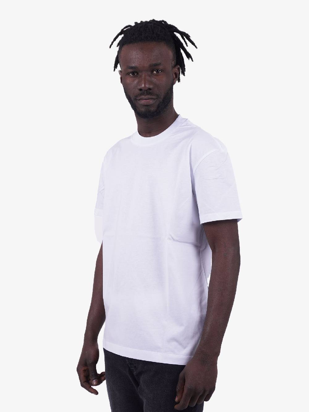 WHITE OVER T-shirt Slim Fit Uomo Bianca