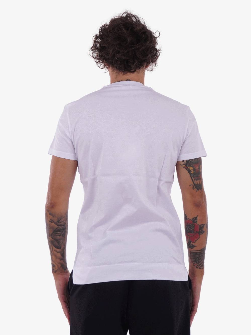 WHITE OVER Tshirt Slim Fit Uomo Bianca