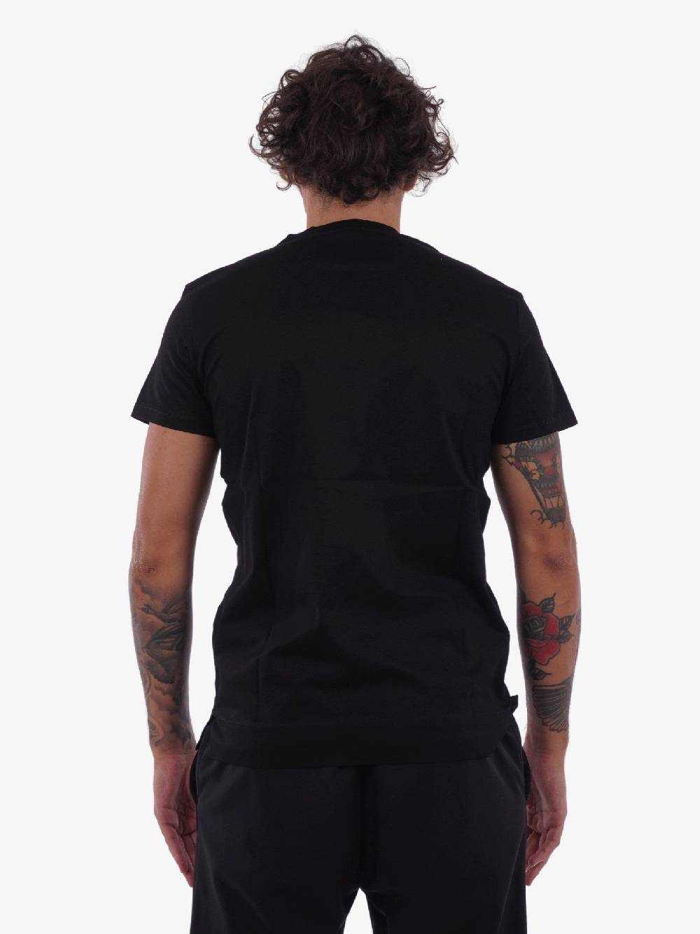 WHITE OVER Tshirt Slim Fit Uomo Nera