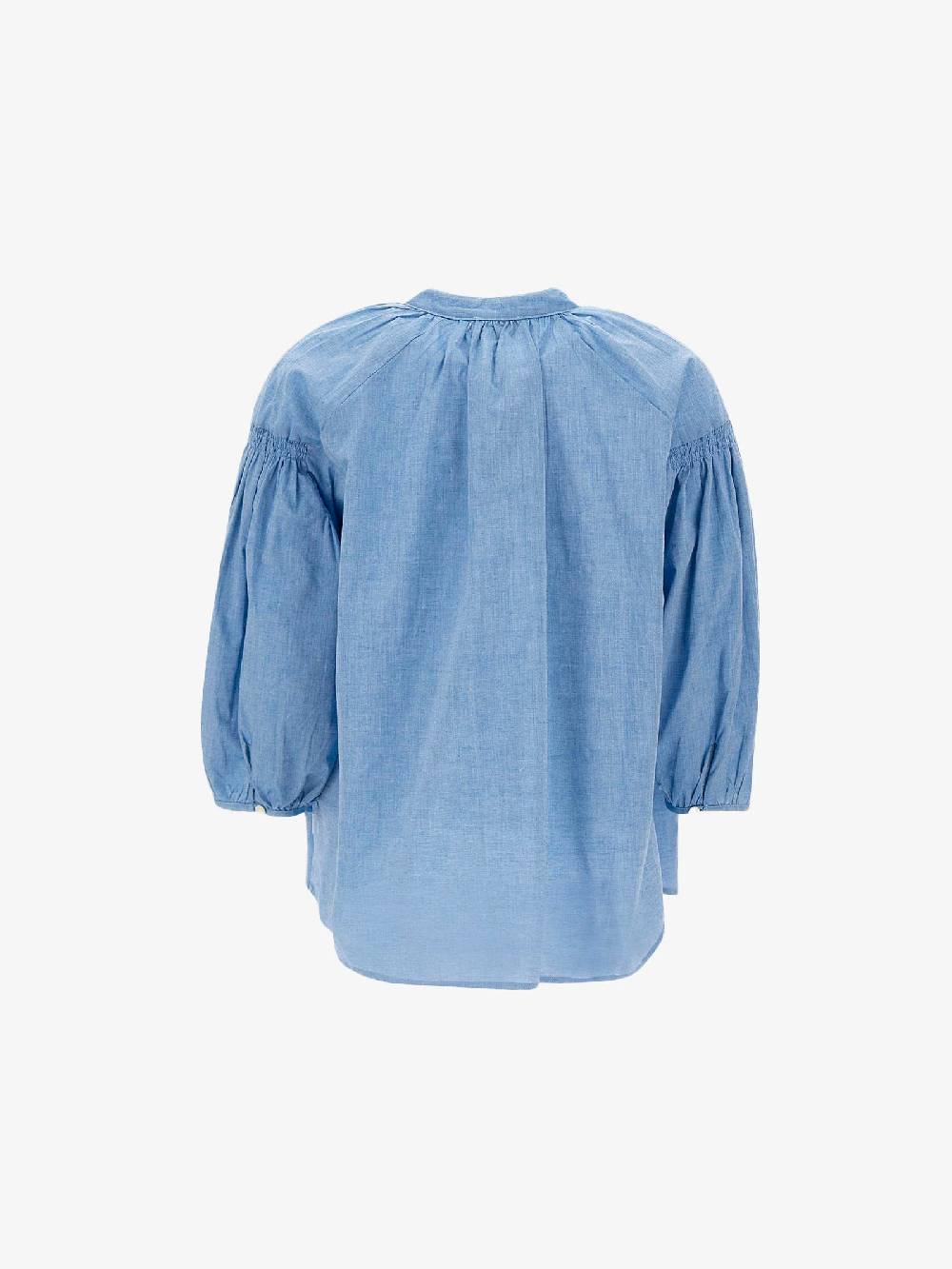 WOOLRICH Blusa Chambray Donna Azzurra