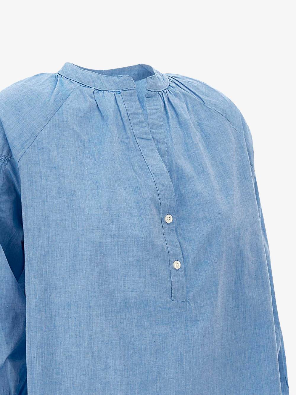 WOOLRICH Blusa Chambray Donna Azzurra