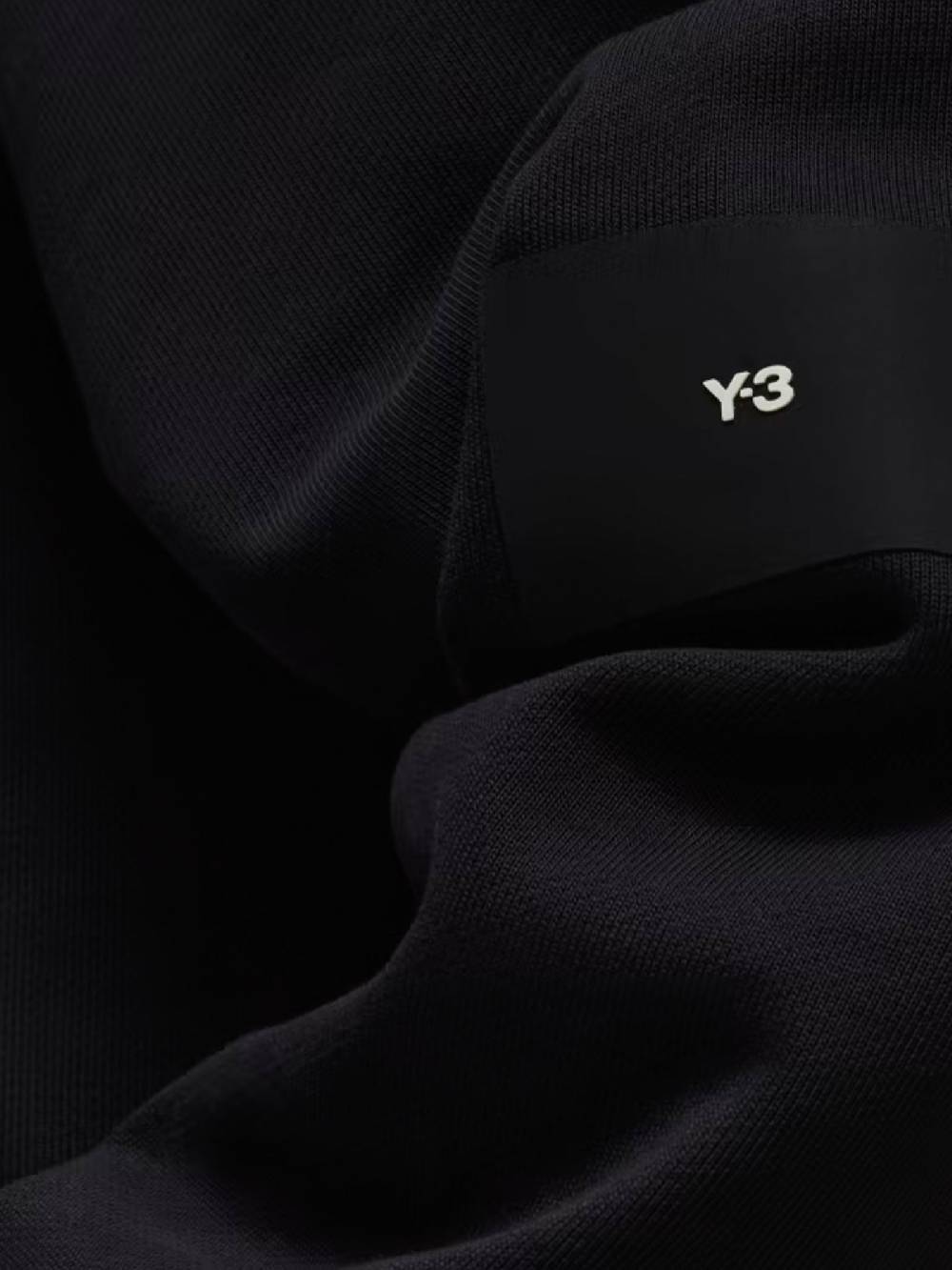 Y-3 Felpa Con Cappuccio FT Uomo Nera In Cotone