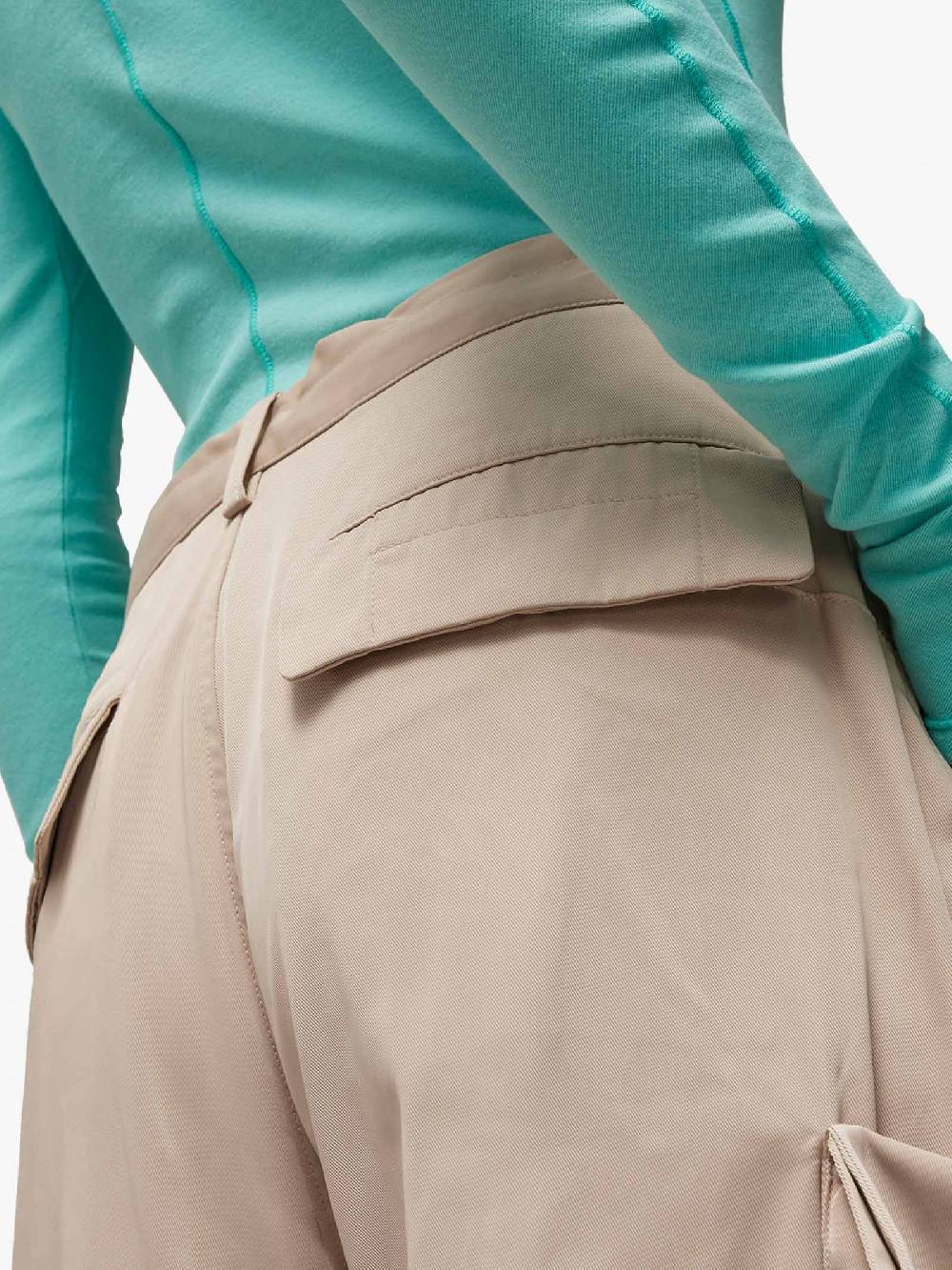 Y-3 Pantalone Twill Cargo IV7765 Donna Beige